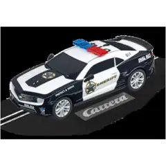 Auto Per Pista Carrera GO!!! Chevrolet Camaro ZL1 Sheriff 1:43 con Luci - Veicoli, garage e piste
