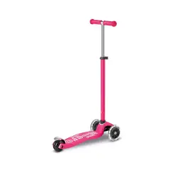 Monopattino Maxi Micro Deluxe LED Rosa 3 Ruote Bambini - monopattini
