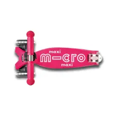 Monopattino Maxi Micro Deluxe LED Rosa 3 Ruote Bambini - monopattini