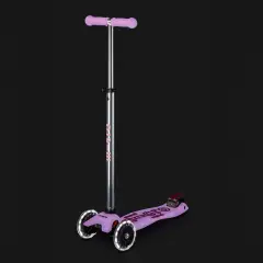 Monopattino Maxi Micro Deluxe LED Glow Viola 3 Ruote - monopattini