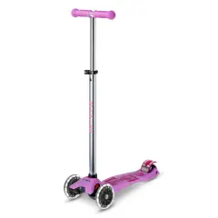 Monopattino Maxi Micro Deluxe LED Glow Viola 3 Ruote - monopattini