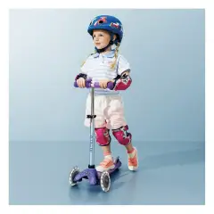 Monopattino Mini Micro Deluxe LED Viola Glitter Bambini - monopattini