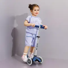 Monopattino Mini Micro Deluxe LED Blu Glitter Bambini - monopattini