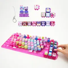 Clickeez Keyboard MegaPack – Tastiera Kawaii con 15 Keycaps - collezionabili bambina