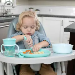 Chicco Prime Posatine 12M+ Set Cucchiaio e Forchetta Ergonomiche - pappa