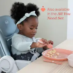 Chicco Prime Posatine 12M+ Set Cucchiaio e Forchetta Ergonomiche - pappa