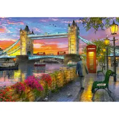 Puzzle 1000 Pezzi Tower Bridge Al Tramonto New - Puzzle in cartone