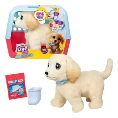 Little Live Pets Ouchies Labrador Interattivo con Suoni e Gesso Magico - peluches 0/36 mesi