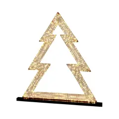 Pino Natalizio Flat con 210 Microled H50cm Ivory EDG - addobbi casa