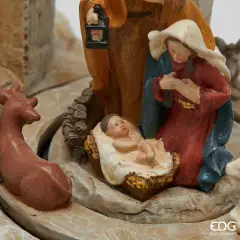 Presepe Natalizio Diorama con Luci LED, Musica e Movimento H22,5 - scene e villaggi