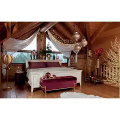 Albero di Natale Faggio Rich con 2690 Microled Oro H210cm - alberi led di design