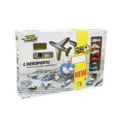 Fast Wheels Playset Aeroporto Con 6 Veicoli Inclusi - modellini