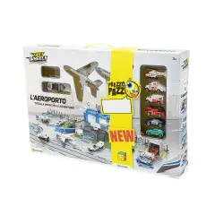 Fast Wheels Playset Aeroporto Con 6 Veicoli Inclusi - modellini