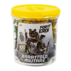 Forti Eroi Barattolo Militare 100 Pezzi - action figures ed accessori