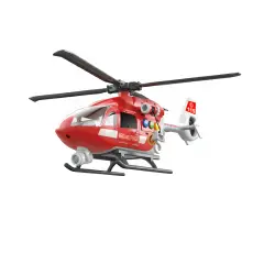 Elicottero Vigili del Fuoco Giocattolo con Luci, Suoni e Verricello - modellini