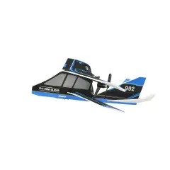 Sky Pilot Black 2.4GHz Radio Controlled Airplane with Takeoff from Ground or Hand - radio controls
