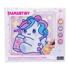 Quadro Crystal Art Kawaii Unicorno Diamantiny - creatività