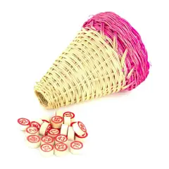 Tombola Tradizionale Con Cestino In Vimini - Giochi di società