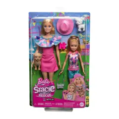 Barbie e Stacie Set con 2 Bambole, Cuccioli e Accessori HRM09 - collezionabili bambina