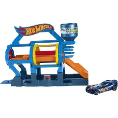 Hot Wheels Turbo Jet Car Wash Playset con Veicolo - play set