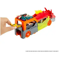 Hot Wheels City Dragon Launch Transporter con Macchinina Inclusa - Veicoli, garage e piste