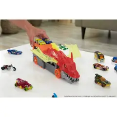 Hot Wheels City Dragon Launch Transporter con Macchinina Inclusa - Veicoli, garage e piste