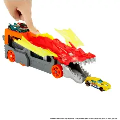 Hot Wheels City Dragon Launch Transporter con Macchinina Inclusa - Veicoli, garage e piste