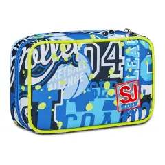 Astuccio Scuola Completo Seven Speed Case  Sj Gang Realbasket Boy - astucci colori