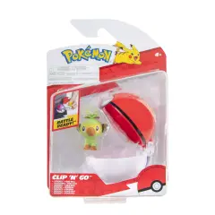 Pokemon Clip N Go: Grookey Con Poke Ball - action figures ed accessori