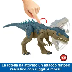 Jurassic World Allosauro Furia Selvaggia con Aculei e Attacco - action figures ed accessori
