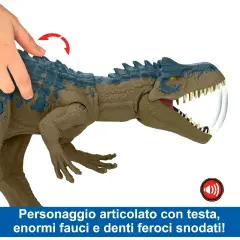 Jurassic World Allosauro Furia Selvaggia con Aculei e Attacco - action figures ed accessori