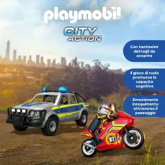 Inseguimento Con Pick-Up Della Polizia Playmobil City Action - playmobil