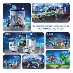 Inseguimento Con Pick-Up Della Polizia Playmobil City Action - playmobil