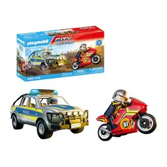 Inseguimento Con Pick-Up Della Polizia Playmobil City Action - playmobil