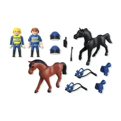 Playmobil 71877 Poliziotti a Cavallo con 2 Agenti e 2 Cavalli - playmobil