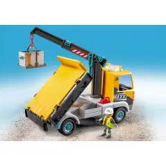 Camion Da Cantiere Con Gru Playmobil Action Heroes - playmobil