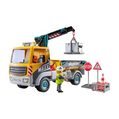 Camion Da Cantiere Con Gru Playmobil Action Heroes - playmobil
