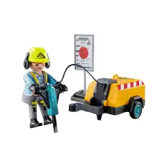 Lavoratore Con Martello Pneumatico Playmobil Action Heroes - playmobil