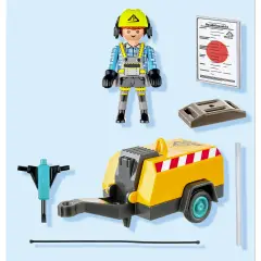 Lavoratore Con Martello Pneumatico Playmobil Action Heroes - playmobil