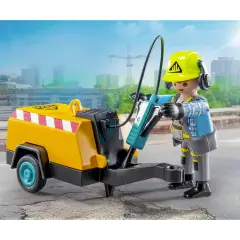 Lavoratore Con Martello Pneumatico Playmobil Action Heroes - playmobil
