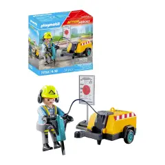Lavoratore Con Martello Pneumatico Playmobil Action Heroes - playmobil