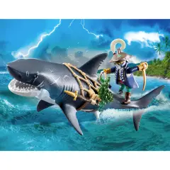 Pirata E Squalo Gigante Playmobil Pirates - playmobil