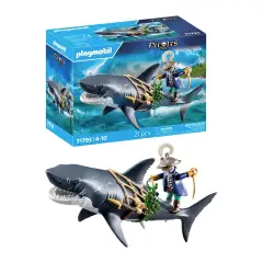 Pirata E Squalo Gigante Playmobil Pirates - playmobil