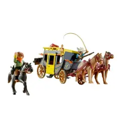 Diligenza E Bandito Del Far West Playmobil Western - playmobil