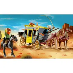 Diligenza E Bandito Del Far West Playmobil Western - playmobil
