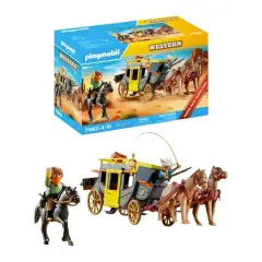 Diligenza E Bandito Del Far West Playmobil Western - playmobil