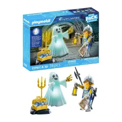 Fantasma Luminoso E Cavaliere Starter Pack Playmobil Novelmore - playmobil