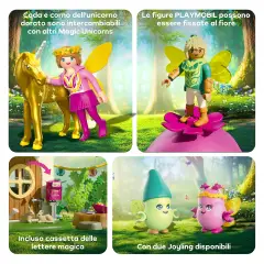 Casetta Delle Fate Con Unicorno Dorato Playmobil Magic Unicorns - playmobil