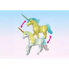 Unicorno Arcobaleno Con Fata Playmobil Magic Unicorns - playmobil