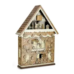 Calendario Avvento Casa Natale Joleen con Musica e Luci H61,5cm - addobbi casa